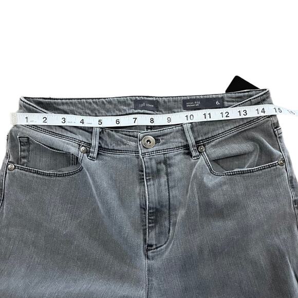 J. Jill Women's Jeans Size 6T High Rise Straight Leg Gray Denim Tall Long Lean - Picture 5 of 9